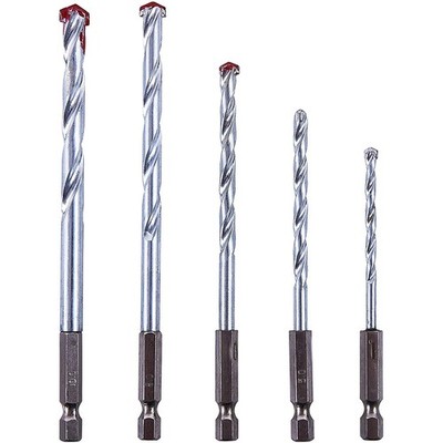 5tlg Steinbohrer Set Sechskantschaft Stein Ziegel 4 5 6 8 10 mm 3 Jahre Garantie