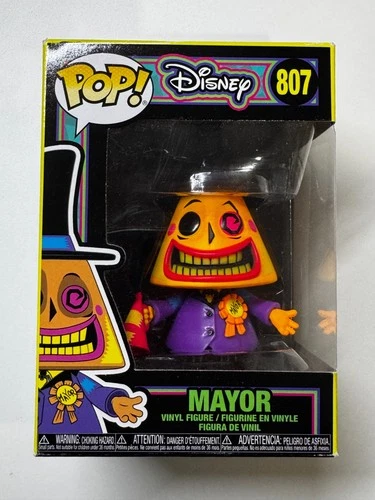 Disney Funko POP! Mayor Nightmare Before Christmas  #807 USED Black Light