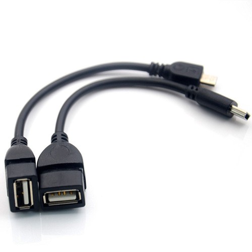Câble OTG USB Micro B Mâle Vers USB A Femelle 11cm Noir Compatible Smartphone - Zdjęcie 2 z 7