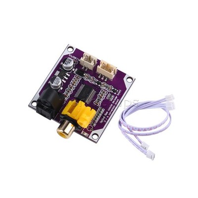 DAC Digital Audio Decoder Board D/A Converter 24bit Optical Fiber Coaxial 5V-12V