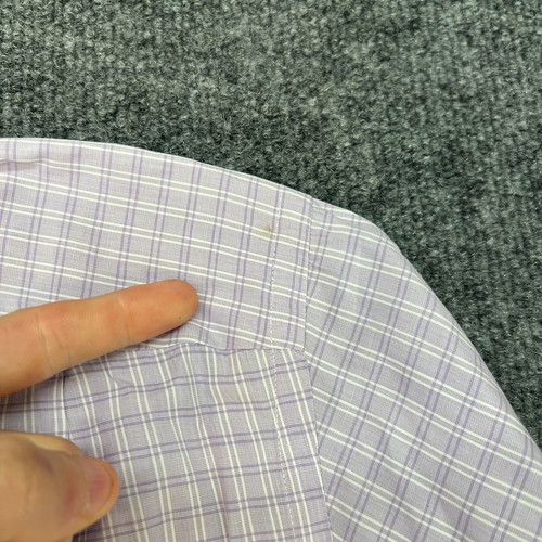 Tom Ford Shirt Lavender Purple Button Up Flip Cuffs 15.5 39 Long Sleeve *FLAWS* - Picture 11 of 13