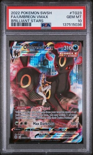 Umbreon Vmax TG23 PSA 10 Brilliant Stars Pokemon Pokemon Card Game