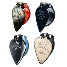 4X BLACK MOUNTAIN Spring Loaded Guitar Thumb Picks | Variety Pack Universal Fit