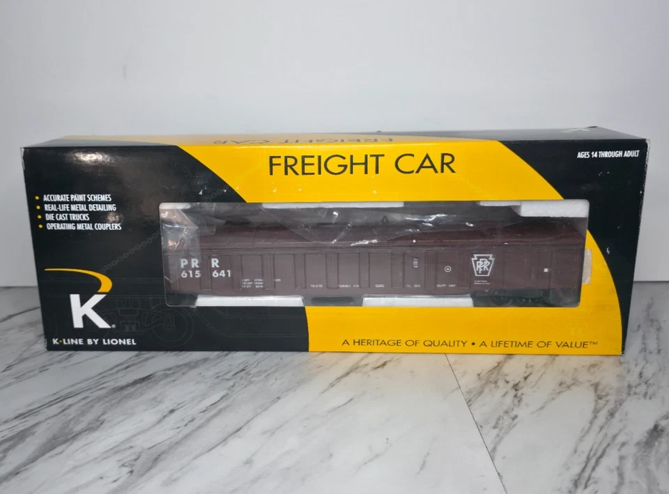 K-line Pennsylvania 615641  Gondola Car w/ Roof Panels 6-21643 w/ Box - Image 2 of 4