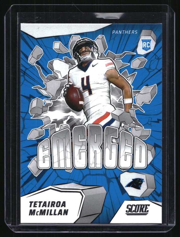 2025 Score Tetairoa McMillan #8 Emerged Carolina Panthers 2025 Score Tetairoa McMillan #8 Emerged Carolina Panthers