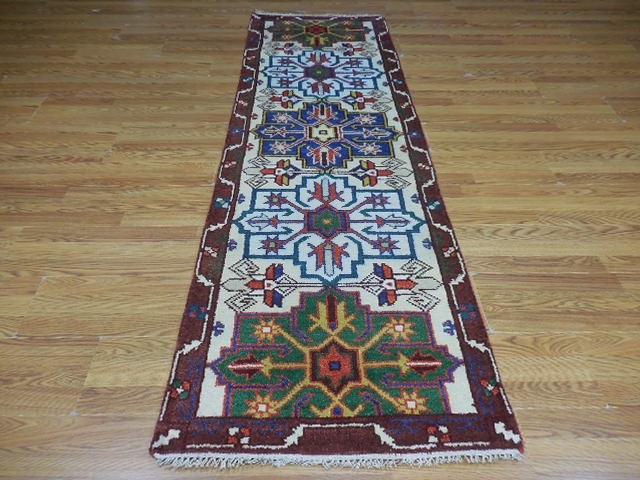 Bohemian Rug, Oushak Turkish Ushak Rug,Contemporary Design Rug 2.6x8 Ft