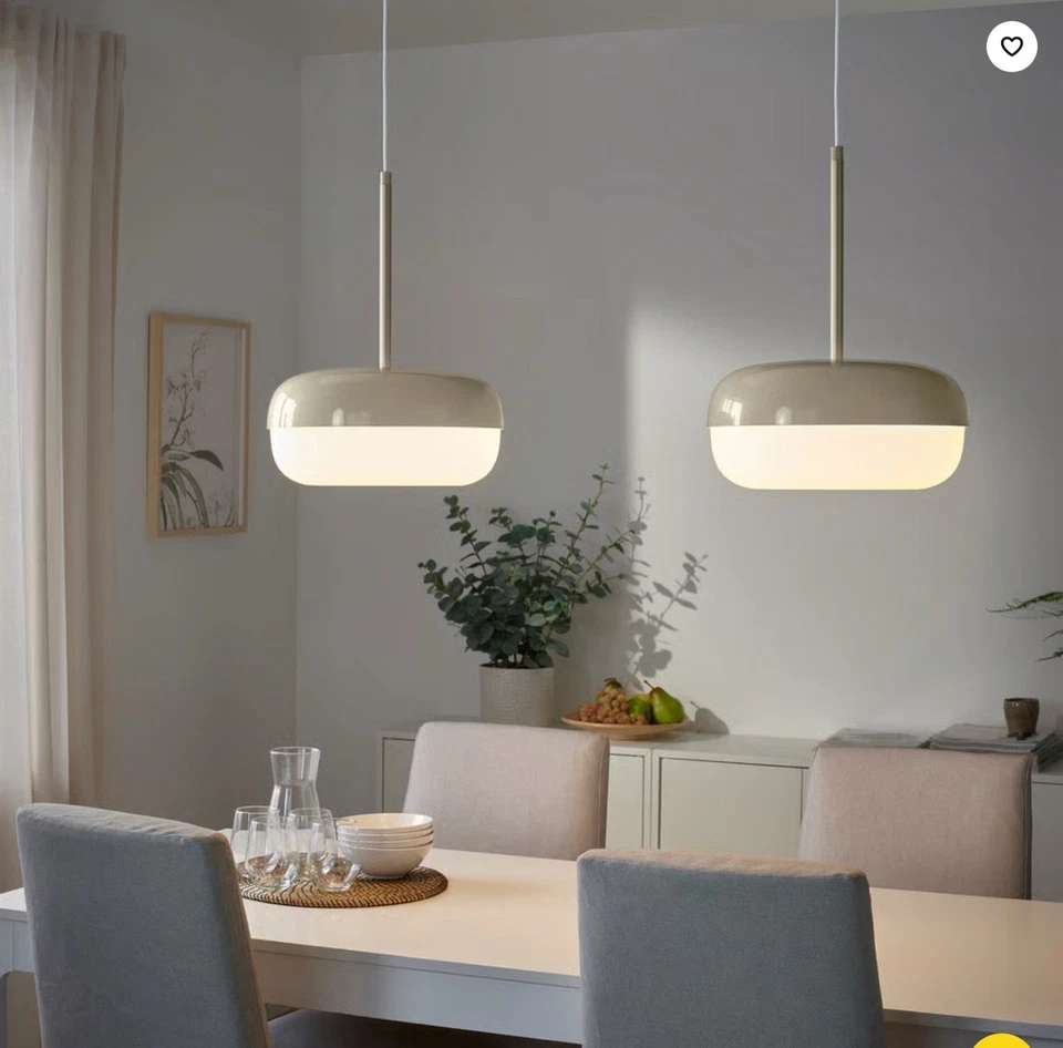 Lámpara Colgante IKEA BLÅSVERK BLASVERK, Beige (305.209.09) NUEVA Foto 3 de 4