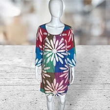 Marc Jacobs Floral Print 3/4 Sleeve Mini Dress