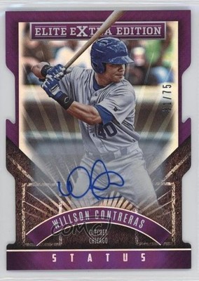 2015 Panini Elite Extra Edition 31/75 Willson Contreras #184 Auto s5q