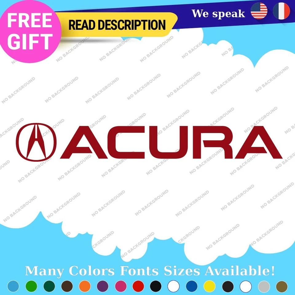 Fits Acura RSX Type VTEC Decals Stickers Vinyl Integra DC2 JDM TSX TLX RDX NSX. - Изображение 4 из 4