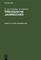 H. DelbrüCk (U. A.) | Juli Bis December 1888 | Buch | Deutsch | De Gruyter