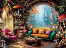 Blueforest 1000 Piece Jigsaw Puzzle for 27.5" X 19.7", Forest Living Room 