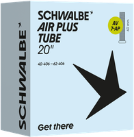 "Fahrradschlauch Schwalbe Air Plus AV7-AP 20\" 40/62-406 - 40Mm Ventil"