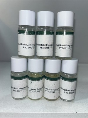 7 New Fasina Aroma Fragrance Oils 10 mL Each, Slightly Damaged Outer Packaging