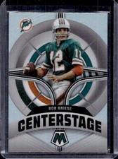 Bob Griese 2022 Panini Mosaic #CS-18 Center Stage Silver Prizm B