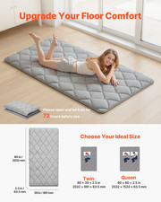 VEVOR Foldable Twin Tatami Mat - 9-Layer Futon Mattress for Floor Sleeping