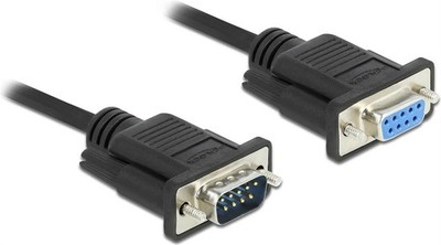 DeLOCK RS-232 Sub-D9 Male to Female Serial Cable 0.5m