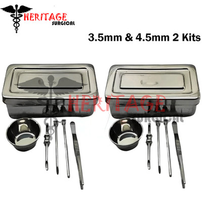 3.5mm & 4.5mm HRT Trocar kit Hormone Replacement Pellet Insertion Trocars