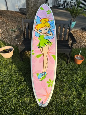 Disney Tinker Bell surfboard 7'. Designed by Surftech founder, Randy French