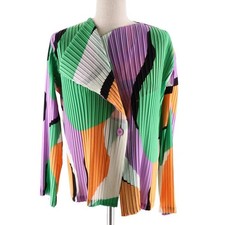 Issey Miyake Miyake/Multi-Color Car Jacket/Im02Fd622/Size 3/A Rank/91 Used