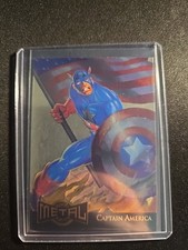 1995 Fleer Marvel Metal Gold Blaster Captain America #2 of 18 Limited Edition