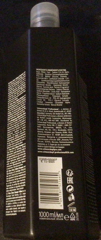 Schwarzkopf Professional Fiber Clinic Tribond Shampoo 33.8 Ounce - Image 2 of 4