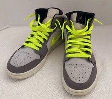 Size 9.5 - Air Jordan 1 Mid Gunsmoke Volt for sale online | eBay