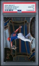 2024 PANINI SELECT DIAMOND LEVEL #12 BRANDON SPROAT PSA 10