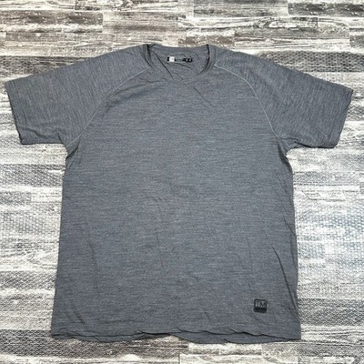 $329 Z ZEGNA TECHMERINO GRAY WOOL  T SHIRT Men's size XXL Short Sleeve