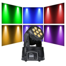 70W RGBW Moving Head DJ Light 4-in-1 LED Wash Effect 9/14CH DMX512 Stage Party