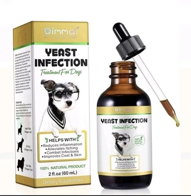 Yeast Infection Treatment for Dogs - Natural Remedy Itchy Skin & Ear Relief 60ml