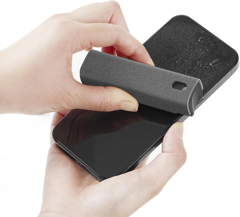 Limpiador de niebla de pantalla táctil y paño de microfibra para teléfonos, computadoras portátiles y tabletas (gris) Foto 2 de 4