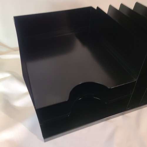 Steelmaster horizontal vertical desk organizer tray slot file sorter LIT-NING - Picture 5 of 7