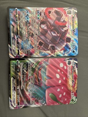 Pokemon TCG Promos SWSH102 SWSH103 Blastoise VMAX + Venusaur VMAX *JUMBO* Cards 