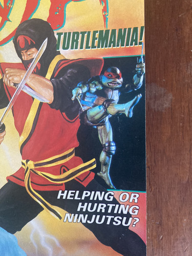 The Original Ninja Magazine TMNT August 1990 Nice Vintage W/ Poster! - Picture 2 of 6