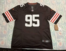 Cleveland Browns Myles Garrett Brown Vapor Jersey