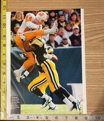 Robb Thomas & Doug Evans Buccaneers vs Packers Football Game Book Photograph