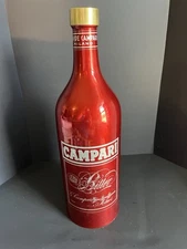 Rare Vintage Campari Bitter Italian Aperitif Advertising Bottle Promo Empty