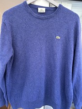 Lacoste Men's Navy Blue Jumper Size Large