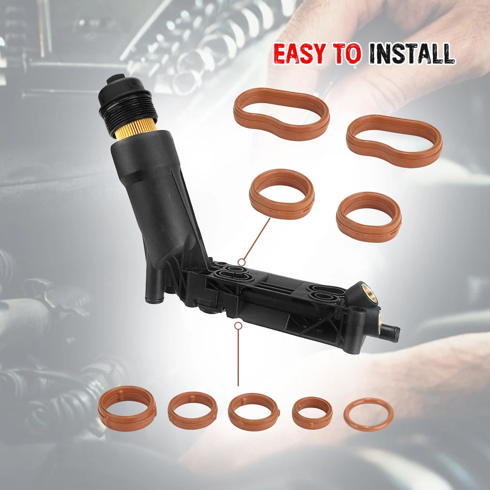 Engine Oil Filter Housing O-Ring Kit For Chrysler 300C Jeep Wrangler Dodge 3.6L — 第 4/4 张图片