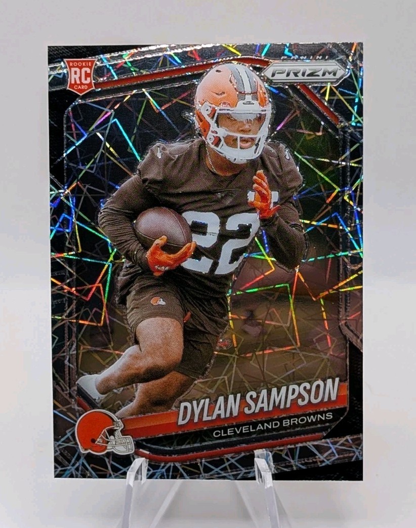 Dylan Sampson 2025 Panini Prizm #365 Lazer Prizm RC Cleveland Browns
