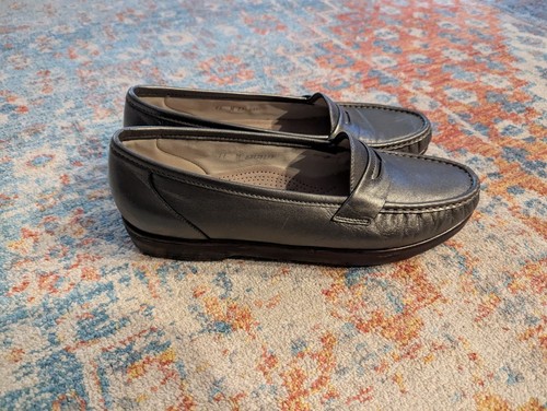 SAS Halbschuhe Damen 11 Metro Pewter Metallic Silber Leder Komfortschuhe - Bild 4 von 10
