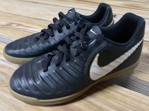 Nike Tiempo X Black Indoor Soccer Shoes 