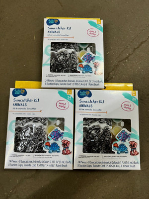Hello Hobby Suncatcher Kit - Animals Lot of 3 NEW! Rare HTF
