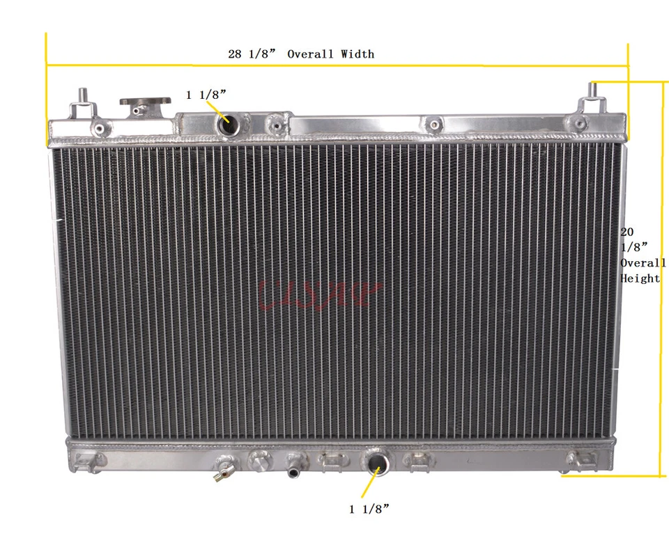 3Rows All Aluminum Radiator For 2015-2019 Honda City/Fit 1.5L DPI:13451 - Image 2 of 4