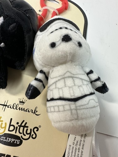 Hallmark Itty Bittys Clippys Star Wars Darth Vader & Stormtrooper New with Tags - Picture 4 of 6