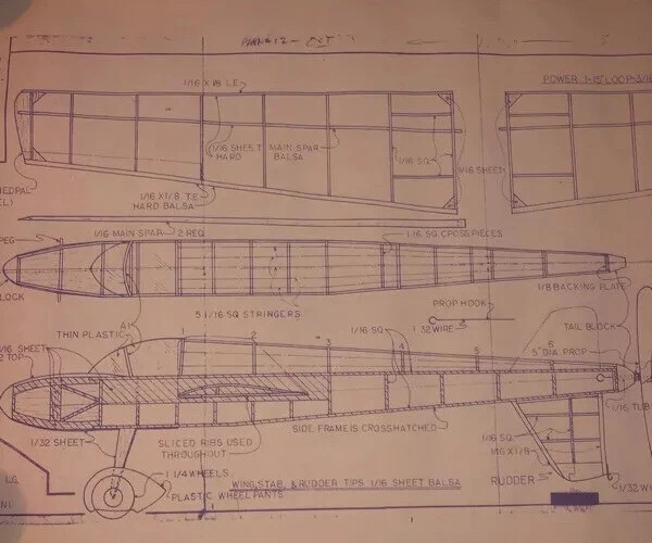 Scamper Jr Airplane Plans Blueprint  - Image 3 of 4
