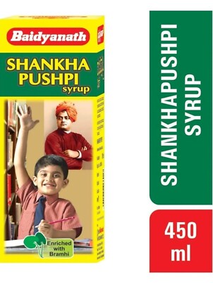 Baidyanath Shankhpushpi Sirup - 450 ml Memory Buster Konzentration Ergänzung