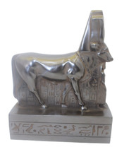 PHARAONIC ANCIENT EGYPTIAN ANTIQUE Style Apis Hathor Handmade Statue (BA)