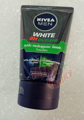 Nivea Men Bright 8H Oil Clear Mud Foam Spot Oil Fighter Cooling Face  Wash